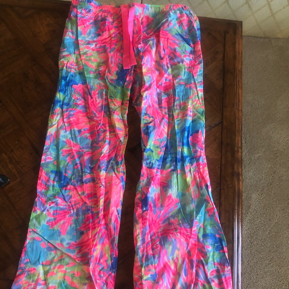 NWOT Lilly Pajama pant in palm beach coral